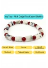 Sertifikalı Ay Taşı ve Akik Doğal Taş Bileklik