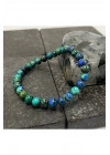 SERTİFİKALI Azurit Malakit 6mm Doğal Taş Bileklik