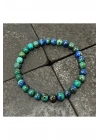 SERTİFİKALI Azurit Malakit 6mm Doğal Taş Bileklik