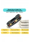 SERTİFİKALI Başak Burcu Disk Model Doğal Taş Erkek Bileklik Mıknatıslı Kilit