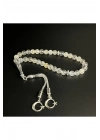 Sertifikalı Beyaz Topaz 8mm 33lük Doğal Taş Tesbih