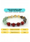 Sertifikalı İkizler Burcu 8mm 33lük Doğal Taş Bileklik