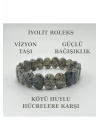 Sertifikalı Iyolit Doğal Taş Roleks Bileklik