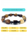 Sertifikalı Kahverengi ve Siyah Akik Doğal Taş Bileklik