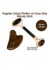 Sertifikalı Kaplan Gözü 1. Sınıf Kalite Roller ve Gua Sha Doğal Taş Masaj Aleti Takım
