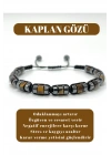 Sertifikalı Kaplan Gözü Disk Model Doğal Taş Makrome Bileklik Ayarlanabilir Ölçü