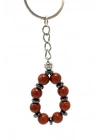SERTİFİKALI Kırmızı Jasper Doğal Taş Anahtarlık 8mm