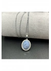 Sertifikalı Lapis Doğal Taş Kolye (KARARMAMA GARANTİLİ)