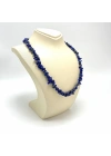 SERTİFİKALI LAPİS LAZULİ 80 CM NATURAL KESİM DOĞAL TAŞ KOLYE