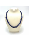 SERTİFİKALI LAPİS LAZULİ 80 CM NATURAL KESİM DOĞAL TAŞ KOLYE