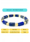 Sertifikalı Lapis Lazuli ve Sitrin  Doğal Taş Bileklik