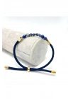 Sertifikalı Natural Lapis Lazuli Doğal Taş Makrome Bileklik Ayarlanabilir Ölçü