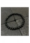 SERTİFİKALI Obsidyen 6mm Doğal Taş Bileklik