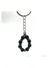 SERTİFİKALI Obsidyen Doğal Taş Anahtarlık 8mm