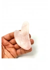 Sertifikalı Pembe Kuvars 1. Sınıf Kalite Gua Sha Doğal Taş Masaj Aleti
