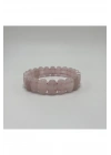 Sertifikalı Pembe Kuvars Doğal Taş Roleks Bileklik