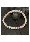 SERTİFİKALI Pembe Opal 6mm Doğal Taş Bileklik