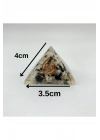 Sertifikalı Rutilli Kuvars Orgonit Piramit 4x3.5 Cm 35 gr