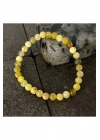 SERTİFİKALI Sarı Opal 6mm Doğal Taş Bileklik