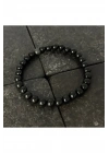 SERTİFİKALI Shungite 6mm Doğal Taş Bileklik