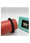 Sertifikalı Shungite 8mm Elastik Misinalı Doğal Taş Bileklik
