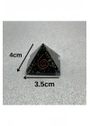 Sertifikalı Shungite Orgonit Piramit 4x3.5 Cm 35 gr