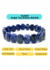Sertifikalı Sodalit Doğal Taş Roleks Bileklik