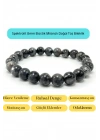 Sertifikalı Spektrolit 8mm Elastik Misinalı Doğal Taş Bileklik