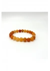SERTİFİKALI Turuncu Aventurin Doğal Taş Misinalı Bileklik 8mm
