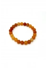 SERTİFİKALI Turuncu Aventurin Doğal Taş Misinalı Bileklik 8mm
