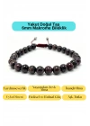 Sertifikalı Yakut Doğal Taş 6mm Makrome Bileklik Ayarlanabilir Ölçü