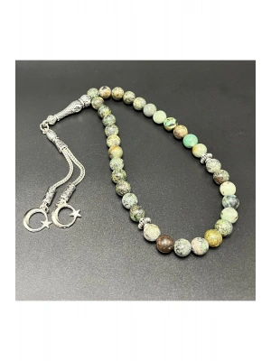 Afrika Turkuaz 8mm 33lük Doğal Taş Tesbih