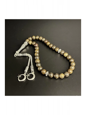 Bronzit 8mm 33lük Doğal Taş Tesbih