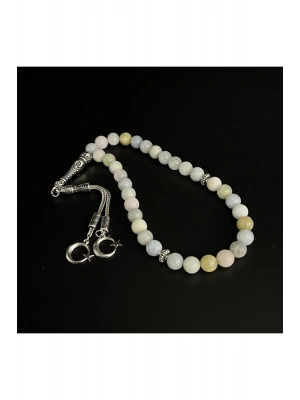 Helkum(Helidor-Akuamarin-Morganit) 8mm 33lük Doğal Taş Tesbih