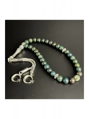 Kan Taşı 8mm 33lük Doğal Taş Tesbih