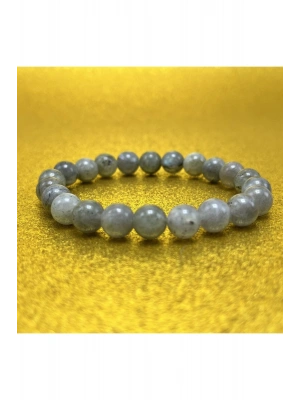 Labrodorit 8mm Elastik Misinalı Doğal Taş Bileklik