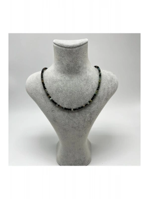 SERTİFİKALI Afrika Turkuaz (Firuze) 4mm 925 Ayar Gümüş Doğal Taş Kolye Uzatma Zincirli