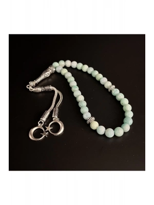 Sertifikalı Amazonit 8mm 33lük Doğal Taş Tesbih