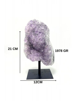 Sertifikalı Ametist Ham Kaya Parça 1978 gr