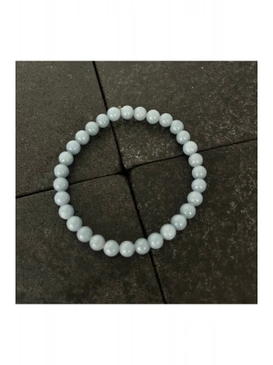 SERTİFİKALI Anjelit 6mm Doğal Taş Bileklik