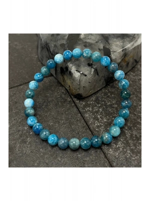 SERTİFİKALI Apatit  6mm Doğal Taş Bileklik