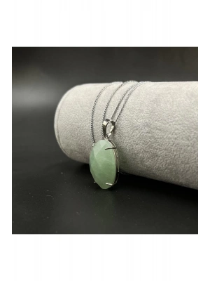 Sertifikalı Aventurin Doğal Taş Kolye (KARARMAMA GARANTİLİ)