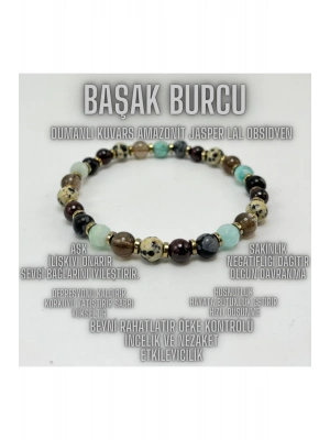 SERTİFİKALI BAŞAK BURCU DOĞAL TAŞ BİLEKLİK 6MM