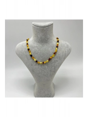 Sertifikalı Bebek Kehribar Kolye Renkli 35-38 Cm