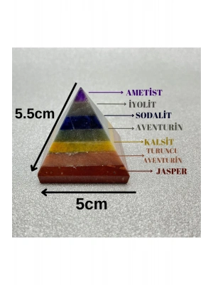 Sertifikalı Çakra Piramit 5x5.5 Cm 138 gr