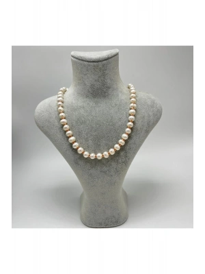 Sertifikalı Gerçek İnci Hematit 925 Ayar Gümüş Kolye Uzatma Zincirli