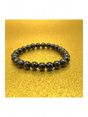 Sertifikalı Granat Lal 8mm Elastik Misinalı Doğal Taş Bileklik