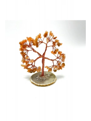 Sertifikalı Güneş Taşı - Akik Doğal Taş Ağaç