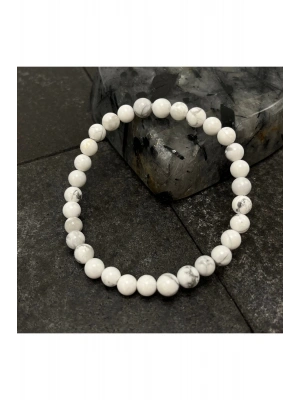 SERTİFİKALI Havlit 6mm Doğal Taş Bileklik