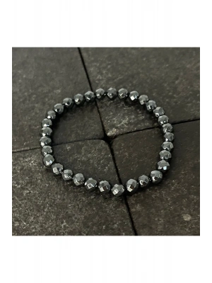 SERTİFİKALI Hematit 6mm Doğal Taş Bileklik